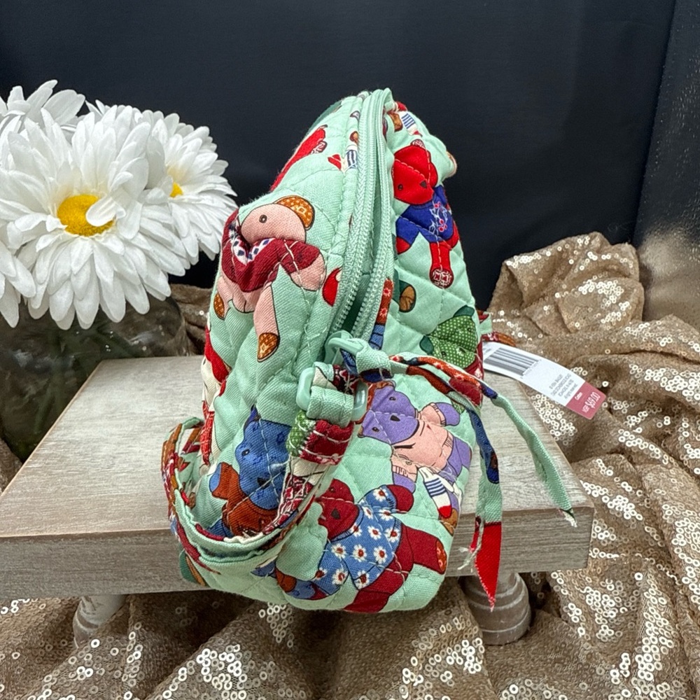 Vera Bradley Toasty Teddies Crossbody Purse. Cotton, Washable - Picture 3 of 5